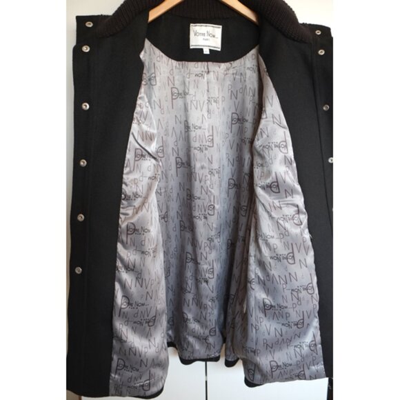RARE! Black Votre Nom heavy wool luxury car coat - PRISTINE CONDITION! - Picture 6 of 10